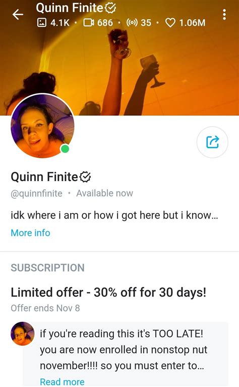 quin finite|Quinn finite : r/OnlyDaily